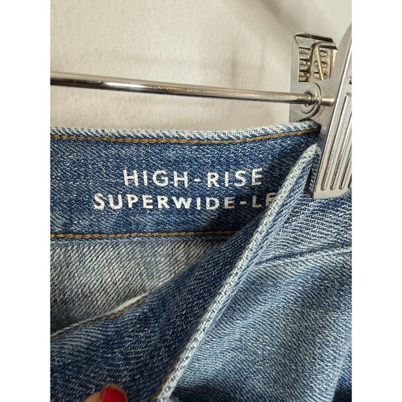 J. Crew High-rise Superwide-leg Jean Elliot wash High Rise Women's 26 - Picture 8 of 11